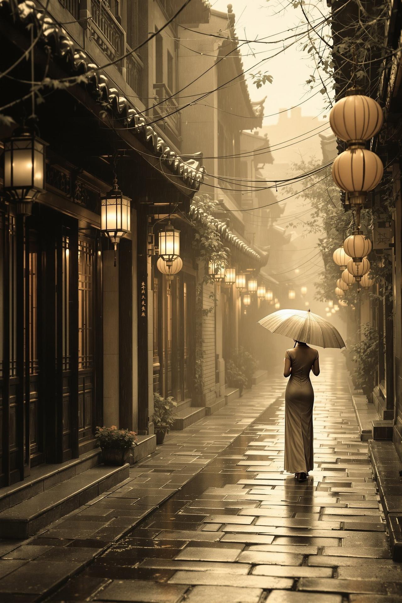 漫剧网精选作品 - 烟雨巷 - 青石板路上，刻满了思念的痕迹